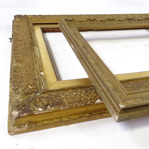 1269 - A gilt-gesso frame, rebate size 15