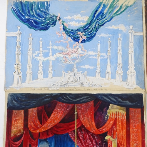 1282 - William Chappell, folder of original theatrical stage set designs