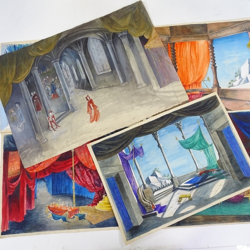 1282 - William Chappell, folder of original theatrical stage set designs