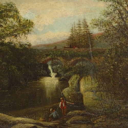 1287 - A E Davis, oil on canvas, Welsh rural landscape, 16