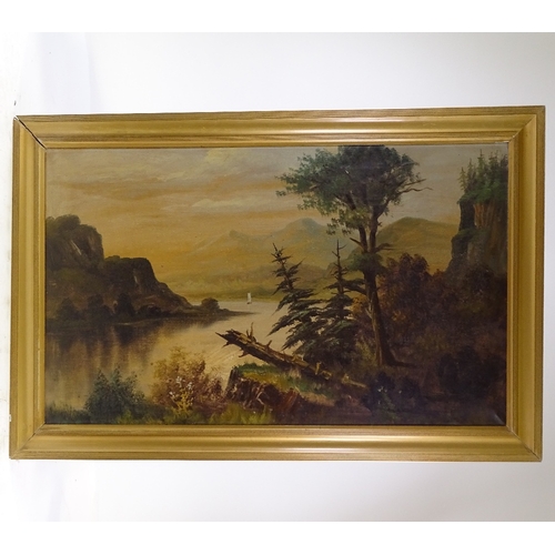 1305 - Early 20th century Canadian School, pair of oils on canvas, unsigned, titled Rapids St Lawrence, 22