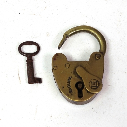 121 - Various 19th century padlocks, some with original keys