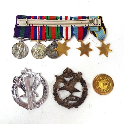 139 - Various interesting collectables, including set of Second War miniature medals, silver snake ring, S... 