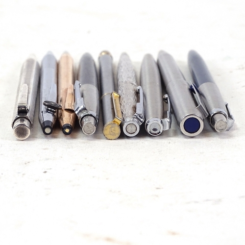 149 - Various ballpoint pens, including Parker and Cross