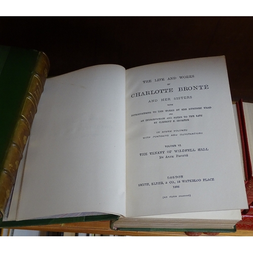 170 - 7 volumes of The Life And Works Of Charlotte Bronte And Her Sisters, The Haworth Edition