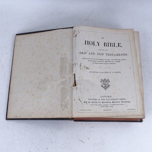 173 - Enquire Within Upon Everything index reference book, and a large leather-bound Holy Bible (2)