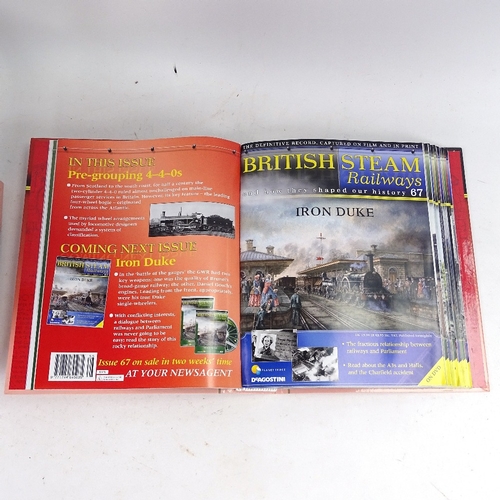 177 - 5 folders of British Steam Railways magazines