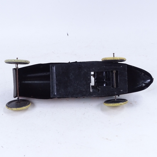 184 - A Vintage tinplate toy racing car, length 31cm