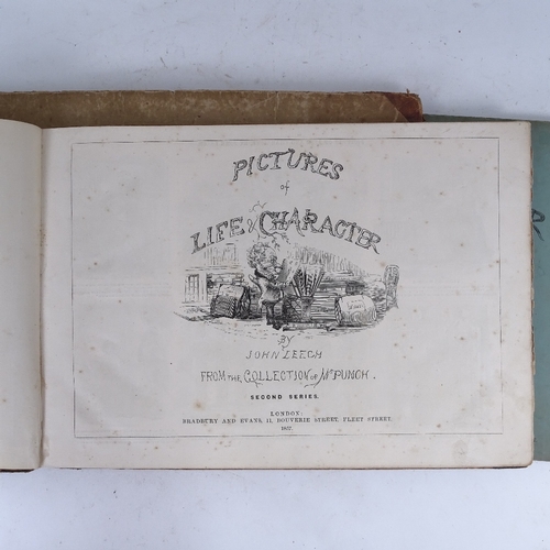 195 - 3 series books of Pictures Of Life And Character, by John Leech, from the collection of Mr Punch (3)