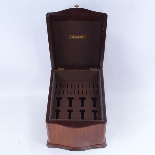 199 - An empty Christofle cutlery box in the form of a Georgian knife box, height 37cm