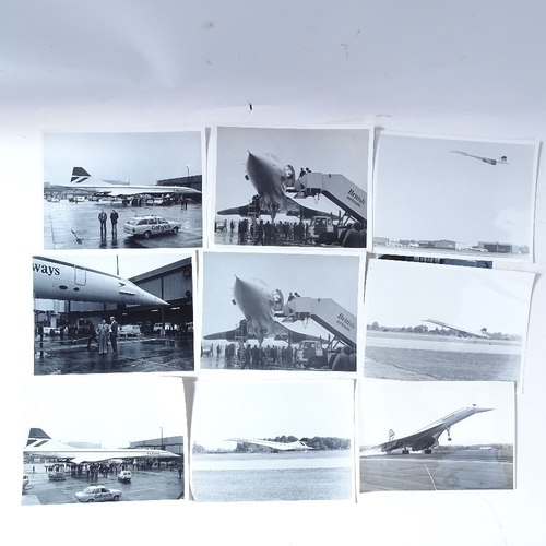 229 - Various Concorde ephemera, including pair of gold plated cufflinks, postcards, original Vintage phot... 