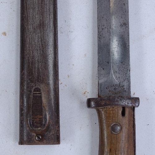 234 - 2 First War Period bayonets, including German Rich Herder & Wilkinson, and a kukri knife (3)