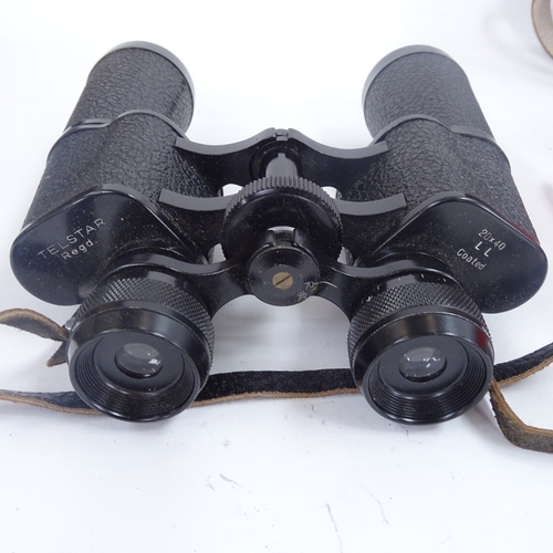 284 - Various cameras and binoculars, including Yashica, Telstar, etc