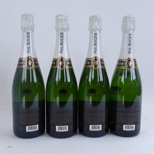 304 - 4 bottles of Pol Roger Champagne (boxed) (4)