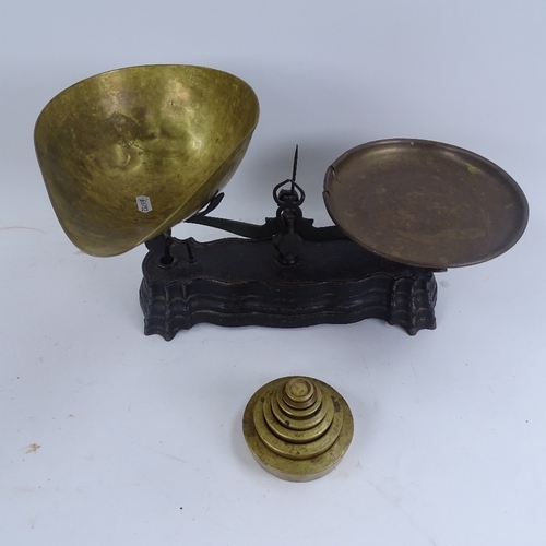 306 - 2 pairs of brass table lamps, and 2 other brass lamps (6)