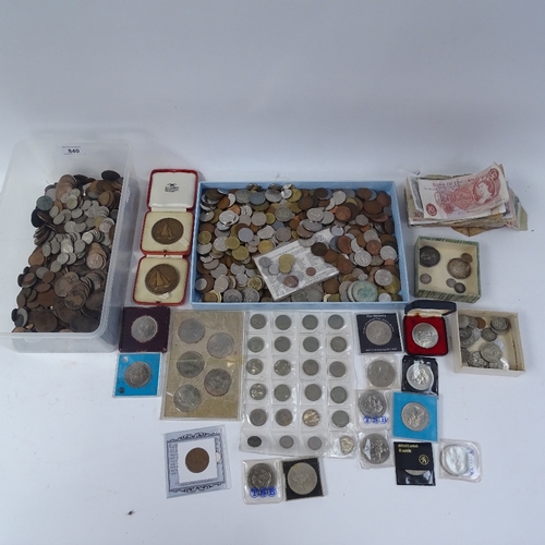 330 - A large collection of world coins and banknotes