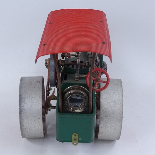 336 - A German Wilesco tinplate Old Smoky steam roller, length 33cm