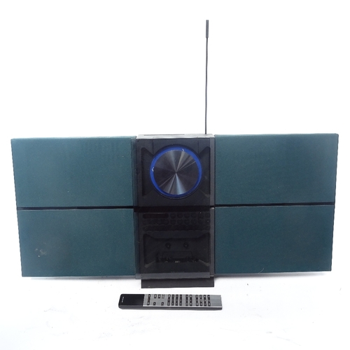 364 - A Bang & Olufsen Beosound Century Danish music system, type no. 2651, with remote, length 75cm