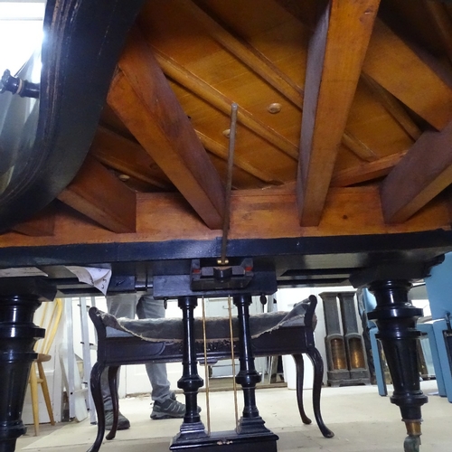 1549 - An early 20th century German Bluthner Leipzig baby grand piano, circa 1911, serial no. 85655, probab... 