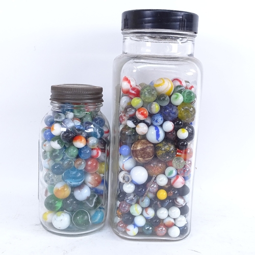 398 - A large quantity of various marbles (3 jars)