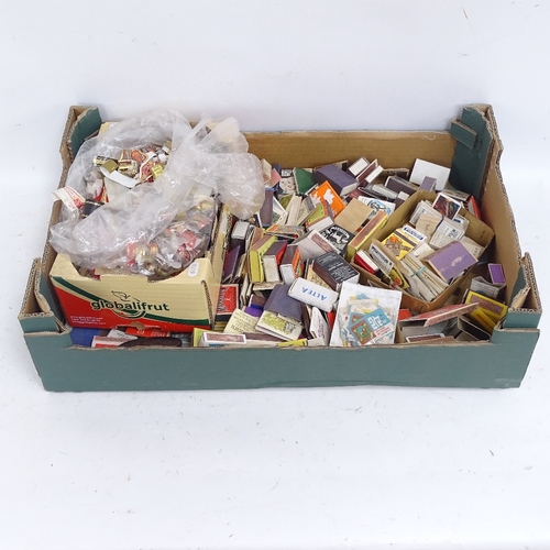 586 - Various Vintage matchboxes and cigar tags