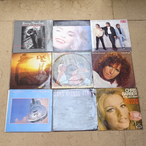 592 - Various vinyl LPs and records, including Pet Shop Boys, Eric Clapton, etc