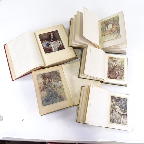 73 - 5 early 20th Century illustrated books, Arthur Rackham's - Book of Pictures, Alice's Adventures in W... 