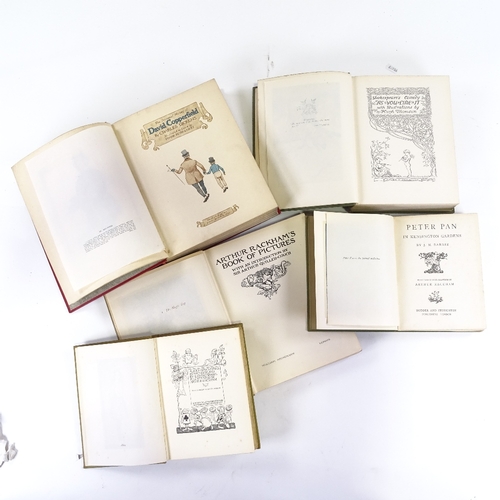 73 - 5 early 20th Century illustrated books, Arthur Rackham's - Book of Pictures, Alice's Adventures in W... 