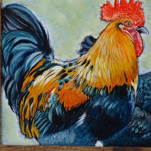 1258 - Clive Fredriksson, oil on board, poultry, 18