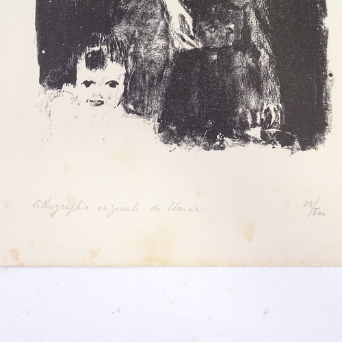 1279 - Albert Chavaz (1907 - 1990), lithograph, 3 figures, inscribed in pencil, no. 29/500, sheet size 12