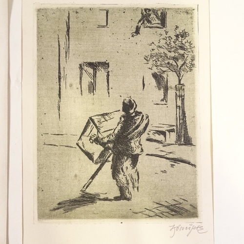 1282 - Jan Konupek (1883 - 1950), 2 etchings, signed in pencil, unframed