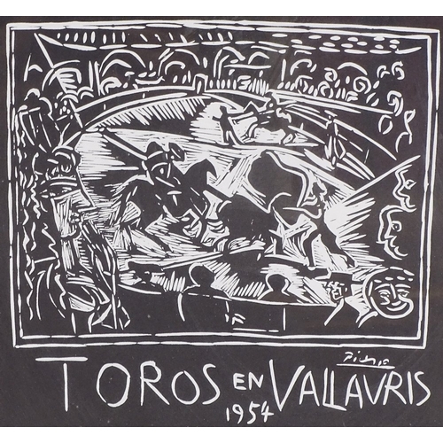 1289 - After Picasso, lithograph, Toros En Vallauris, image 8