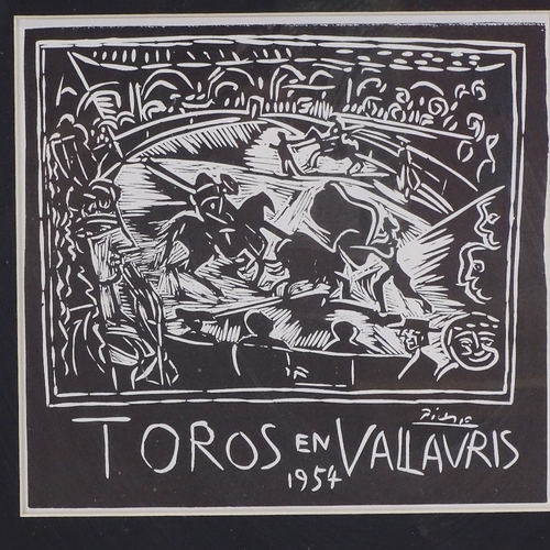 1289 - After Picasso, lithograph, Toros En Vallauris, image 8