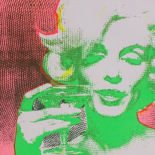 1291 - After Warhol, serigraph print, Marilyn Monroe, 10