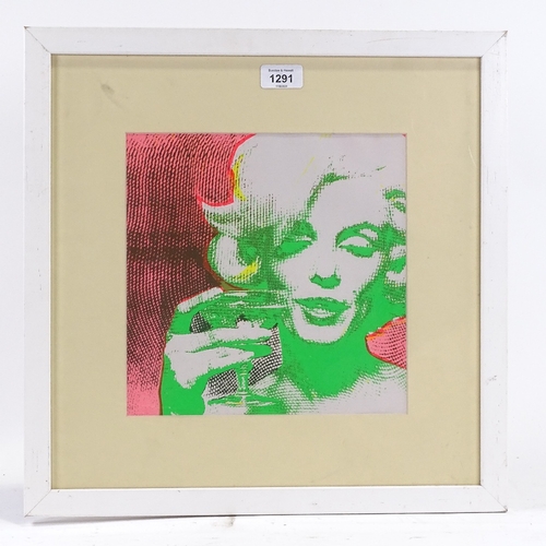 1291 - After Warhol, serigraph print, Marilyn Monroe, 10