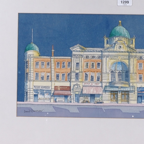 1299 - David Ramshaw, watercolour, Tunbridge Wells Opera House, signed, 11