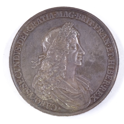 108 - Charles II silver medal 1667 Peace of Breda