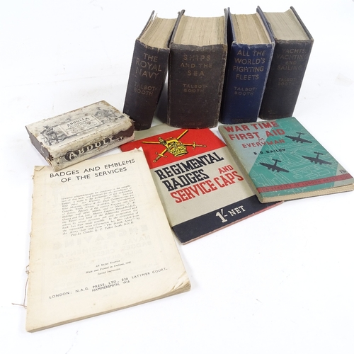 192 - A group of various books, including 4 volumes by Talbot Booth, 2 Second War Period pamphlets, and an... 