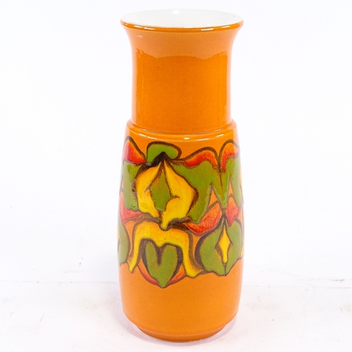 195 - A large Poole Pottery Delphis vase, shape 93, monogram to base for Andree Fontana, height 31cm.