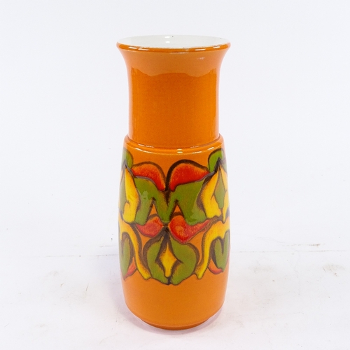 195 - A large Poole Pottery Delphis vase, shape 93, monogram to base for Andree Fontana, height 31cm.