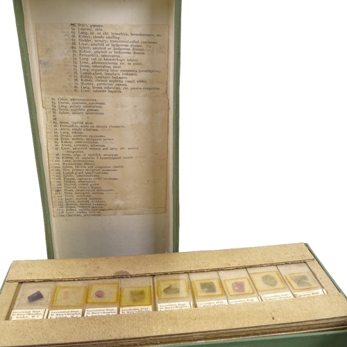 200 - 3 boxes of microscope slides, with labels for St Mary's Hospital, Innoculation Deptartment, London.