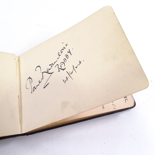 73 - RUGBY AND SPORTING INTEREST - an autograph album circa 1924/25, including the New Zealand All Blacks... 