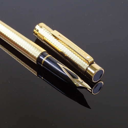 84 - A Sheaffer gold plated fountain pen with 14ct nib