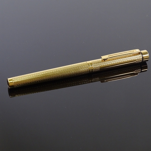 84 - A Sheaffer gold plated fountain pen with 14ct nib