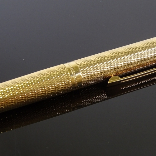 84 - A Sheaffer gold plated fountain pen with 14ct nib