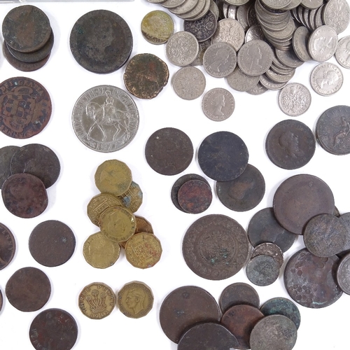 96 - A collection of British pre-decimal coins.