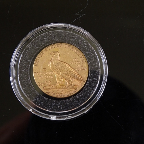 97 - USA 2.50 dollar quarter eagle gold coin 1909, .900 gold, 4.2g