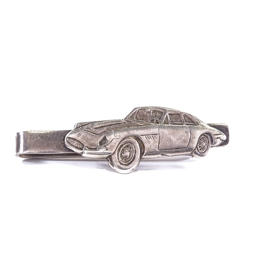 557 - *WITHDRAWN* A late 20th century silver Aston Martin car design tie clip, by Doubar Ltd, hallmarks Lo... 