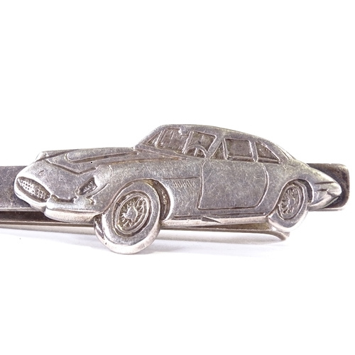 557 - *WITHDRAWN* A late 20th century silver Aston Martin car design tie clip, by Doubar Ltd, hallmarks Lo... 