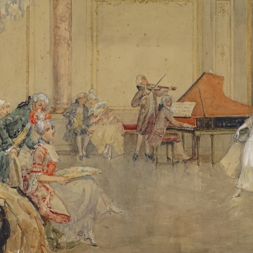 1263 - Albert Ludovici (1852 - 1932), watercolour, dancers, signed, 14